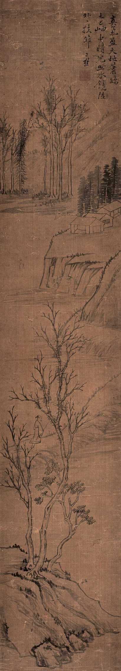 黎简 山水 立轴
